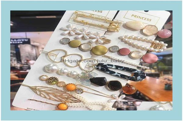 jewelry1 set acrylic clips for women fashion geometric pearl barrettes pins headwear hair aessories girl jewelry drop delivery 23792002, Golden;silver
jewelry1 set acrylic clips for women fashion geometric pearl barrettes pins headwear hair aessories girl jewelry drop delivery 23792002, Golden;silver