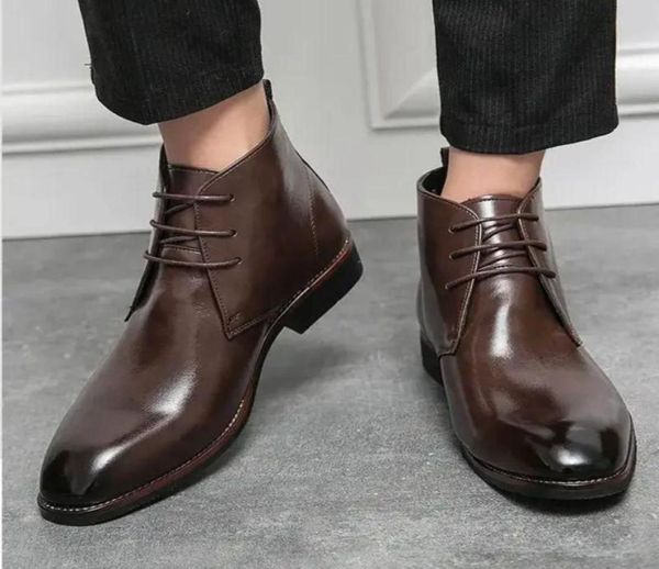 men ankle boots fashion business pu leather formal shoes low heel lace up decoration british style comfortable dh9001076402, Black
men ankle boots fashion business pu leather formal shoes low heel lace up decoration british style comfortable dh9001076402, Black