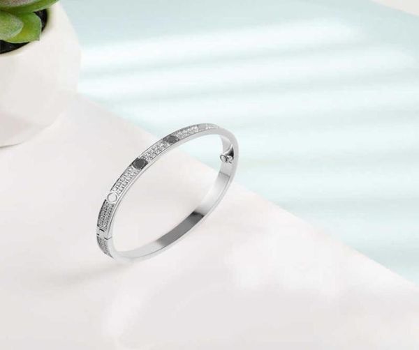 titanium steel bangle bracelet 2 row full diamond women men bracelets distance jewelry gift 1619 without box set77077133712170, Black
titanium steel bangle bracelet 2 row full diamond women men bracelets distance jewelry gift 1619 without box set77077133712170, Black