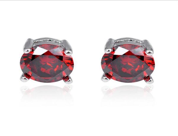 12 pairs luckyshine red zircon crystal gems silver plated stud earrings fashion simple european holiday gift earrings stud for uni9303298, Golden;silver
12 pairs luckyshine red zircon crystal gems silver plated stud earrings fashion simple european holiday gift earrings stud for uni9303298, Golden;silver