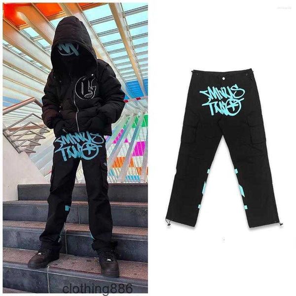 men's cargo pants minus harajuku minustwo casual loose punk rock straight wide leg two trouser streetwear y2k retro street trend overal, Black
men's cargo pants minus harajuku minustwo casual loose punk rock straight wide leg two trouser streetwear y2k retro street trend overal, Black