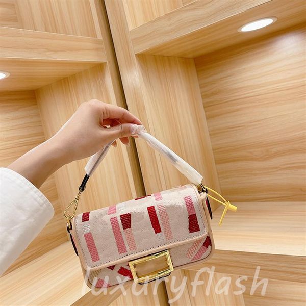 summer shoulder bag designers ladies baguette bags luxurys color small fashion tote armpit crossbody canvas purse269e
