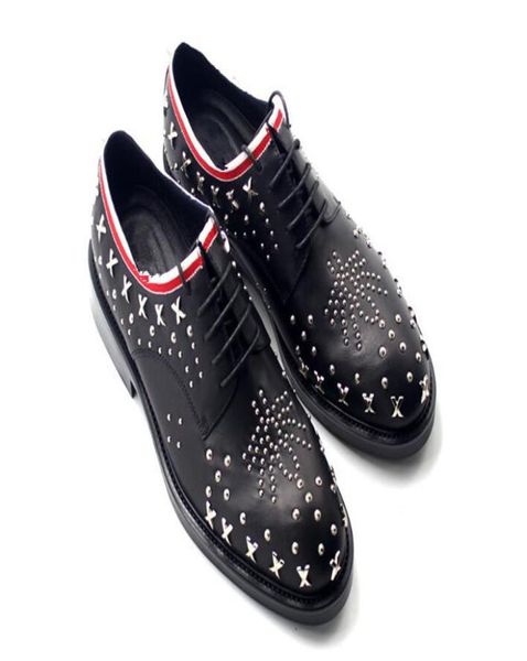 handmade rivets oxfords men derby shoes cow leather formal business shoes5580035, Black
handmade rivets oxfords men derby shoes cow leather formal business shoes5580035, Black