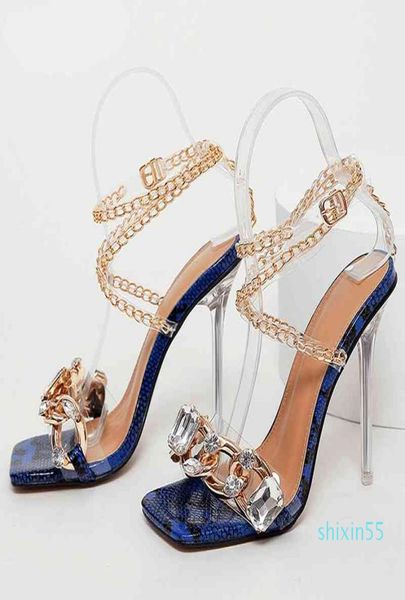women039s crystal chain sandals summer party shoes wedding shoes square transparent perspex high heels20226908552, Black
women039s crystal chain sandals summer party shoes wedding shoes square transparent perspex high heels20226908552, Black