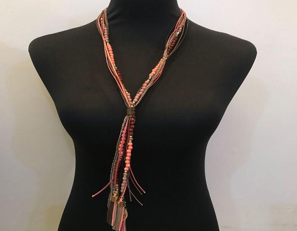 kpop fashion rope tassel leather multilayer strands sautoir long necklace women accessories collier femmehalskettehandmade rainb4131084, Black
kpop fashion rope tassel leather multilayer strands sautoir long necklace women accessories collier femmehalskettehandmade rainb4131084, Black
