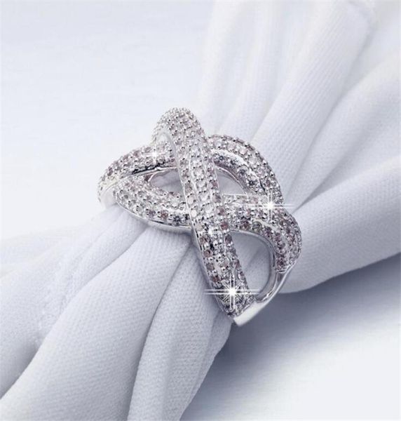 vecalon fashion infinity ring 925 sterling silver diamond cz stone engagement wedding band rings for women men finger jewelry6075534, Slivery;golden
vecalon fashion infinity ring 925 sterling silver diamond cz stone engagement wedding band rings for women men finger jewelry6075534, Slivery;golden