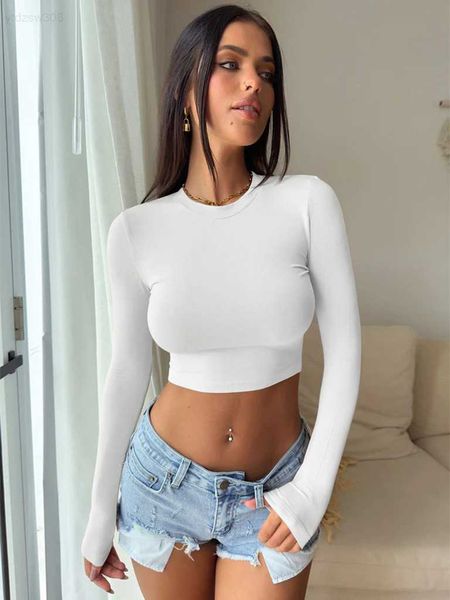2023 autumn/winter new y2k tight t-shirt with open navel spicy girls' versatile outwear short long sleeve underlay19rl, White
2023 autumn/winter new y2k tight t-shirt with open navel spicy girls' versatile outwear short long sleeve underlay19rl, White