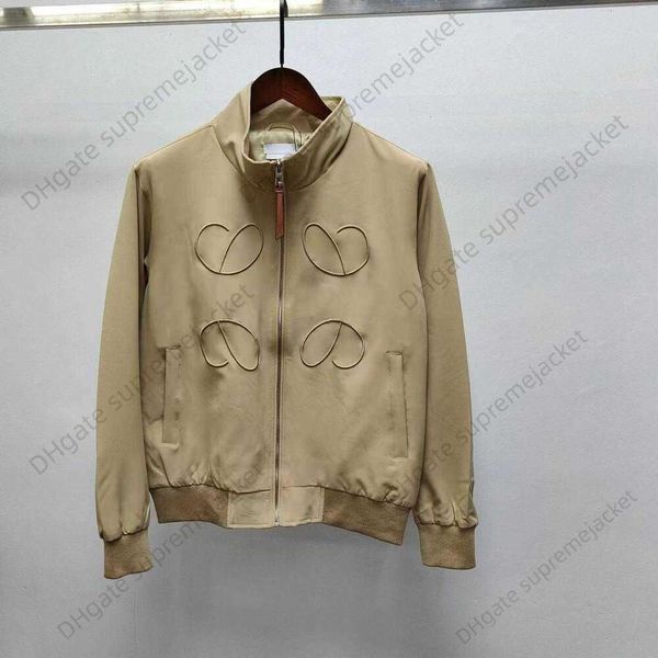 designer jacket lowe brand men's coat autumn heavy embroidery high edition breathable light luxury zipper cardigan top, Black;brown
designer jacket lowe brand men's coat autumn heavy embroidery high edition breathable light luxury zipper cardigan top, Black;brown