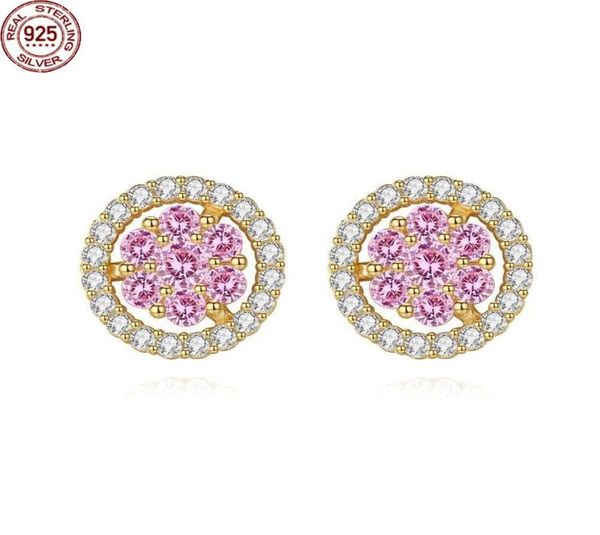 stud earrings for women pink cubic zircon round flower 925 sterling silver fine9239876, Golden;silver
stud earrings for women pink cubic zircon round flower 925 sterling silver fine9239876, Golden;silver