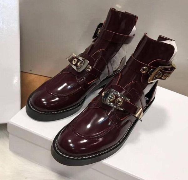 new arrivals sping summer fashion womens black pink white shiny patent leather two gold metal buckle strap cut out biker martin an5965292
new arrivals sping summer fashion womens black pink white shiny patent leather two gold metal buckle strap cut out biker martin an5965292