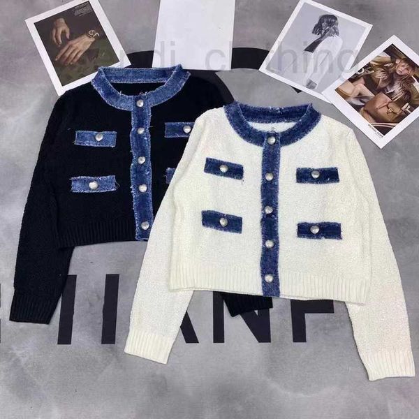women's knits & tees designer temperament knitted cardigan 23 autumn/winter round neck denim panel contrast color versatile casual long, White
women's knits & tees designer temperament knitted cardigan 23 autumn/winter round neck denim panel contrast color versatile casual long, White