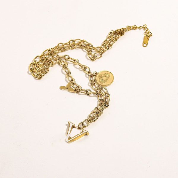 designer letter pendant necklace women's stainless steel couple pendant jewelry valentine's day gift girlfriend jewelry wholesale, Silver
designer letter pendant necklace women's stainless steel couple pendant jewelry valentine's day gift girlfriend jewelry wholesale, Silver