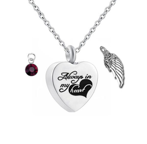 cremation jewelry always in my heart memorial urn necklace ashes keepsake pendant1602781, Silver
cremation jewelry always in my heart memorial urn necklace ashes keepsake pendant1602781, Silver