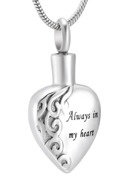 lkj10021 classic ash pendant necklace menswomen memorial jewelry carving always in my heart dog cat paw cremation urn keepsake ne7285288, Silver
lkj10021 classic ash pendant necklace menswomen memorial jewelry carving always in my heart dog cat paw cremation urn keepsake ne7285288, Silver
