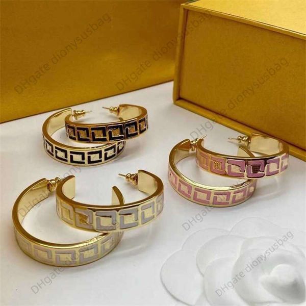 fashion designer jewelry earrings classic double letter earrings simple luxury all-match classic trend women's favorite, Golden
fashion designer jewelry earrings classic double letter earrings simple luxury all-match classic trend women's favorite, Golden