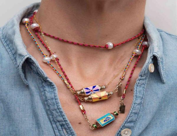 2021 locket necklace cotton cord freshwater pearls zirconia enamel gold plated boho amulet stacked women handmade charm8423199, Silver
2021 locket necklace cotton cord freshwater pearls zirconia enamel gold plated boho amulet stacked women handmade charm8423199, Silver