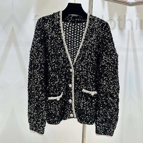 women's knits & tees designer heavy industry full sky star pearl film long coat style black woven hollow out sequin cardigan women 3dws, White
women's knits & tees designer heavy industry full sky star pearl film long coat style black woven hollow out sequin cardigan women 3dws, White