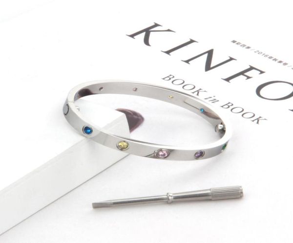 316l titanium steel couple jewelry colorful stone carter love bangle for women men screwdriver love screw bracelets femme pulseira9336407, Black
316l titanium steel couple jewelry colorful stone carter love bangle for women men screwdriver love screw bracelets femme pulseira9336407, Black