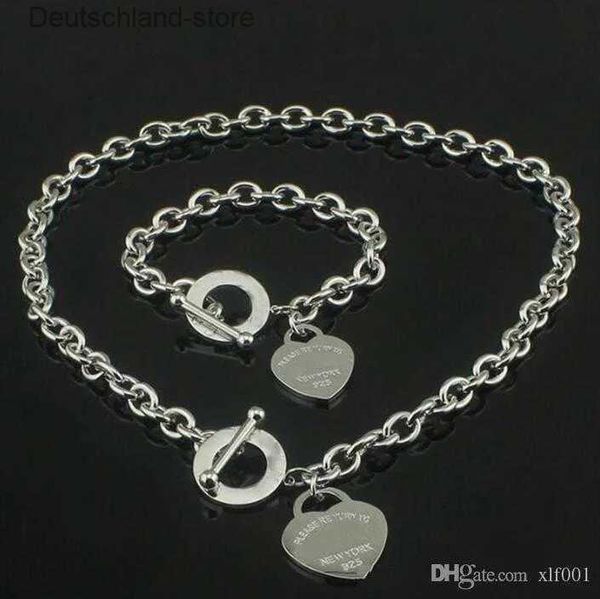 Hot sell Tiff Necklaces Pendant Birthday Christmas Gift 925 Silver Love Necklace Bracelet Set Wedding Statement Jewelry Heart Bangle Sets 2 in 1 tiff Q23090
Hot sell Tiff Necklaces Pendant Birthday Christmas Gift 925 Silver Love Necklace Bracelet Set Wedding Statement Jewelry Heart Bangle Sets 2 in 1 tiff Q23090
