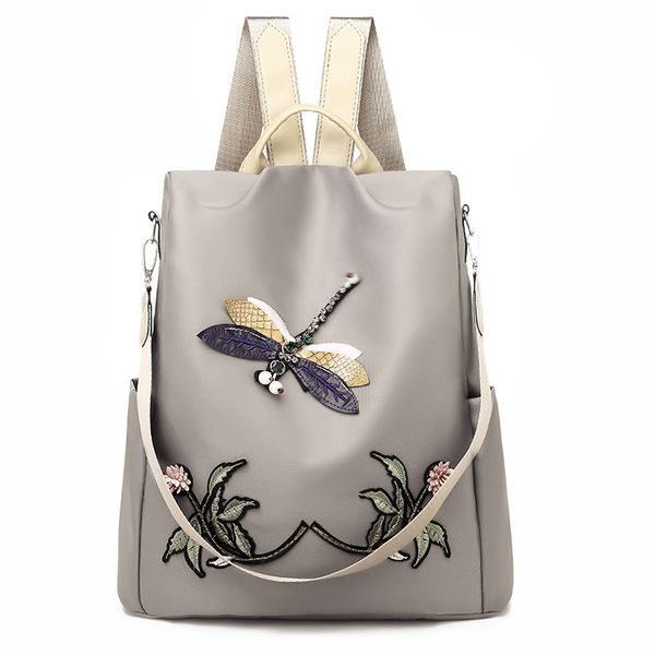 Sales factory women shoulder bag light waterproof Oxford leisure student backpack small fresh dragonfly embroidered handbag fashion sequin handbags 9069#, Welfare color/regular packaging
Sales factory women shoulder bag light waterproof Oxford leisure student backpack small fresh dragonfly embroidered handbag fashion sequin handbags 9069#, Welfare color/regular packaging