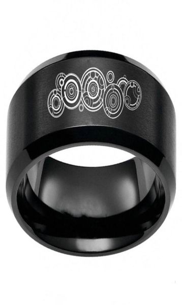 

fashion doctor who seal of rassilon symbol rings stainless steel band mens jewelry gift size 61361950943444175, Silver