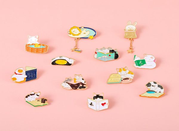 european cat reading coffee model brooches pins rabbit lion animal series alloy enamel lapel collar pin for sweater backpack hats 8357576, Gray
european cat reading coffee model brooches pins rabbit lion animal series alloy enamel lapel collar pin for sweater backpack hats 8357576, Gray
