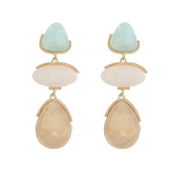 fashion metal resin geometric earrings for women's exaggerated and minimalist dangle earings banquet jewelry accessories, Silver
fashion metal resin geometric earrings for women's exaggerated and minimalist dangle earings banquet jewelry accessories, Silver