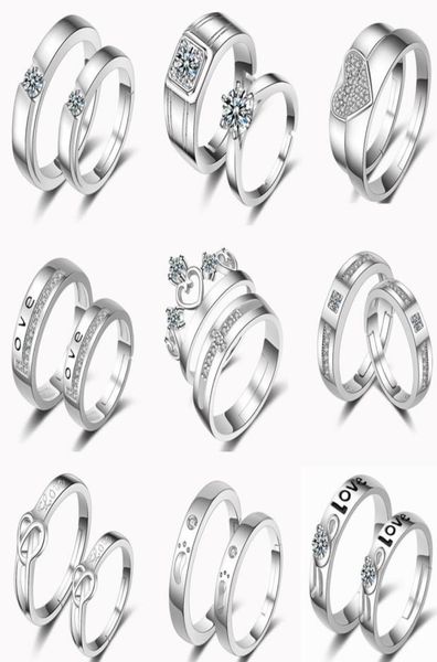 32 designs couple rings adjustable 2pcset lovers rings 925 silver feather heart crown cubic zirconia rings1355335, Golden;silver
32 designs couple rings adjustable 2pcset lovers rings 925 silver feather heart crown cubic zirconia rings1355335, Golden;silver