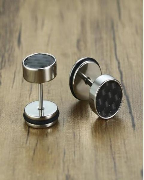 8mm mens carbon fiber stud earrings stainless steel illusion tunnel tapers plugs screw earings male jewelry4015325
8mm mens carbon fiber stud earrings stainless steel illusion tunnel tapers plugs screw earings male jewelry4015325