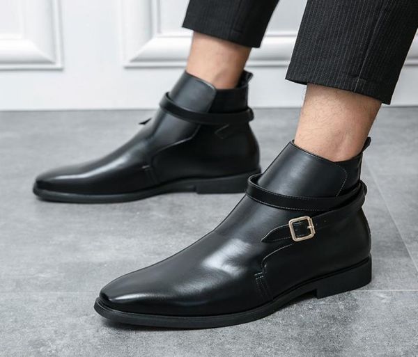 autumn new men boots pu leather shoes buckle business retro leisure classic formal suit ankle low heel high tv7804241111, Black
autumn new men boots pu leather shoes buckle business retro leisure classic formal suit ankle low heel high tv7804241111, Black