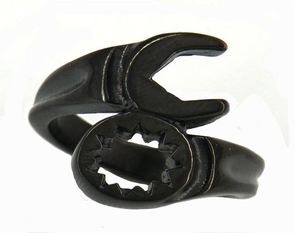 fanssteel stainless steel vintage mens or wemens jewelry black plating motorcycle reparing tools spanner wrench biker ring 11w44b9997007, Silver
fanssteel stainless steel vintage mens or wemens jewelry black plating motorcycle reparing tools spanner wrench biker ring 11w44b9997007, Silver