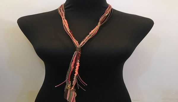 kpop fashion rope tassel leather multilayer strands sautoir long necklace women accessories collier femmehalskettehandmade rainb6148822, Black
kpop fashion rope tassel leather multilayer strands sautoir long necklace women accessories collier femmehalskettehandmade rainb6148822, Black