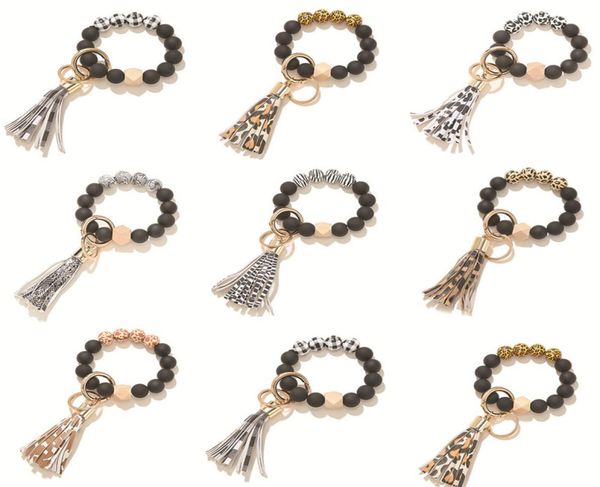 multiful tassel circle wristlet keychain bangles fashion charm jewelry leopard printed wooden beads bracelet key chain for women g4279830, Silver
multiful tassel circle wristlet keychain bangles fashion charm jewelry leopard printed wooden beads bracelet key chain for women g4279830, Silver