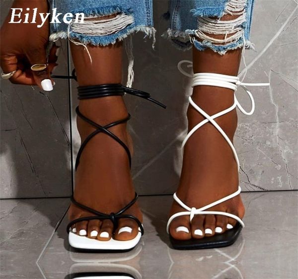 eilyken fashion lace up women sandals square toe thin heel cross tied party shoes high 9cm black white size 3542 2202222500403
eilyken fashion lace up women sandals square toe thin heel cross tied party shoes high 9cm black white size 3542 2202222500403