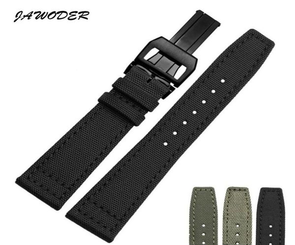 jawoder watchband 20 21 22mm stainless steel deployment buckle black green nylon with leather bottom watch band strap for portugal7474509, Black;brown
jawoder watchband 20 21 22mm stainless steel deployment buckle black green nylon with leather bottom watch band strap for portugal7474509, Black;brown