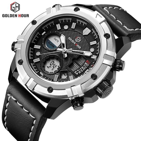 goldenhour brand sport watch business men wristwatch genuine leather strap mens saat waterproof male clock relogio masculino3069, Slivery;brown
goldenhour brand sport watch business men wristwatch genuine leather strap mens saat waterproof male clock relogio masculino3069, Slivery;brown