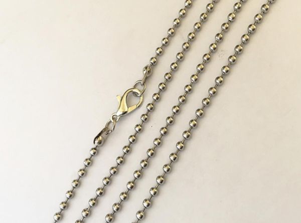 24mmx24inch stainless steel ball pendant necklace accessories chain with lobster clasp 30pcslo7244596, Silver
24mmx24inch stainless steel ball pendant necklace accessories chain with lobster clasp 30pcslo7244596, Silver