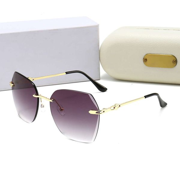 sunglasses designer original classic fashion luxurynew women's frameless fashionable sunglasses driving holiday travelwith box and lett, White;black
sunglasses designer original classic fashion luxurynew women's frameless fashionable sunglasses driving holiday travelwith box and lett, White;black