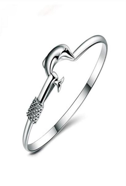 925 silver charm bangle fine noble mesh dolphin bracelet fashion jewelry ga1503179577, Black
925 silver charm bangle fine noble mesh dolphin bracelet fashion jewelry ga1503179577, Black