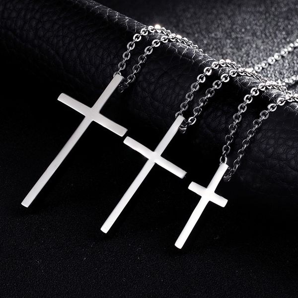 pendant necklaces steel cross pendant necklace for men women minimalist jewelry male female prayer necklaces chokers silver color gift 23090
pendant necklaces steel cross pendant necklace for men women minimalist jewelry male female prayer necklaces chokers silver color gift 23090