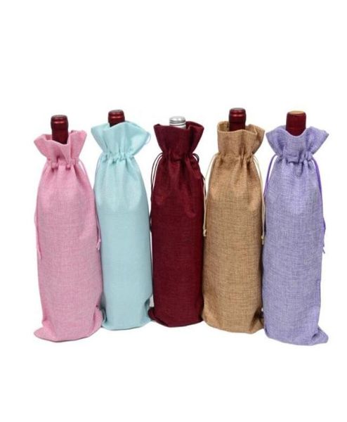 ship 1535cm rustic natural jute burlap wine bags drawstring wine bottle covers weddings party champagne linen wine gift pack2568798, Pink;blue
ship 1535cm rustic natural jute burlap wine bags drawstring wine bottle covers weddings party champagne linen wine gift pack2568798, Pink;blue