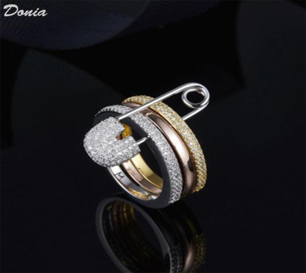 donia jewelry luxury ring exaggerated threering copper inlaid full of zircons european and american creative designer gifts4698824, Silver
donia jewelry luxury ring exaggerated threering copper inlaid full of zircons european and american creative designer gifts4698824, Silver
