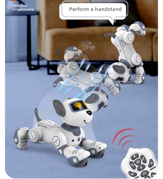 

Ai Robot Smart Toy Robot Dog RC/Electric Puppy Toy Dog Walking Will be Called Programmed Stunt Sing Dancing Eilik Robot Pet Intelligenz Juguete Perro robot model kit, Multi