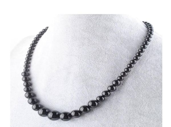 wojiaer black jades gemstone necklace 614mm graduated round beads women 175 inches strand jewelry f30092647090, Silver
wojiaer black jades gemstone necklace 614mm graduated round beads women 175 inches strand jewelry f30092647090, Silver