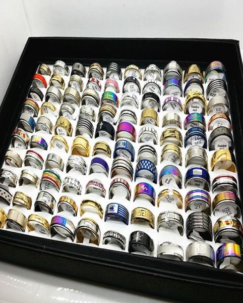 whole 100pcsbox mix styles assorted stainless steel jewelry rings with a display tray box together3152266, Slivery;golden
whole 100pcsbox mix styles assorted stainless steel jewelry rings with a display tray box together3152266, Slivery;golden
