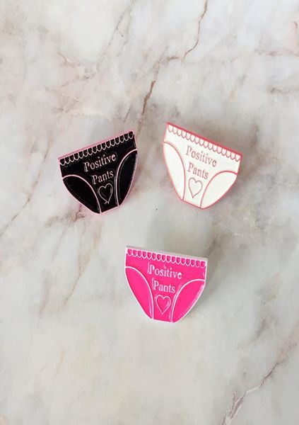 selling cute cartoon creative red white black women positive pants pin badge brooch7101345, Gray
selling cute cartoon creative red white black women positive pants pin badge brooch7101345, Gray