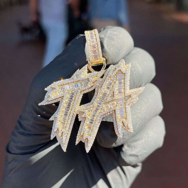customized hip hop iced out pendant jewelry gold plated 925 sterling silver handmade setting vvs moissanite letter pendant
customized hip hop iced out pendant jewelry gold plated 925 sterling silver handmade setting vvs moissanite letter pendant