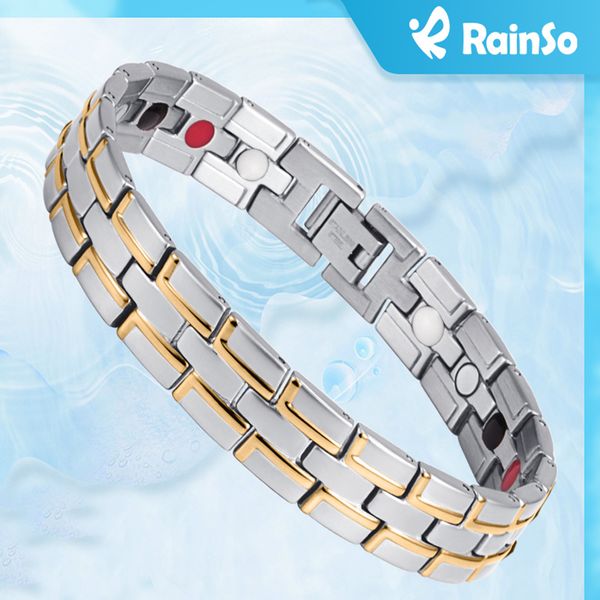charm bracelets healing magnetic bracelet men/woman 316l stainless steel 4in1 health care elements fir germaniumbracelet hand chain 230907, Golden;silver
charm bracelets healing magnetic bracelet men/woman 316l stainless steel 4in1 health care elements fir germaniumbracelet hand chain 230907, Golden;silver