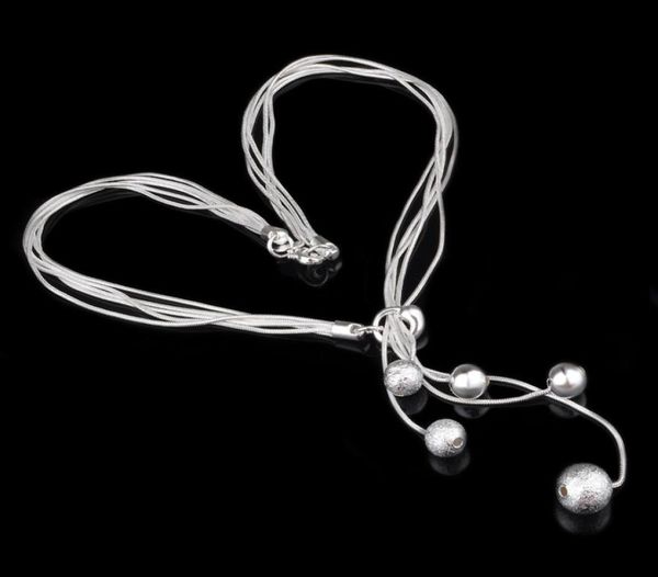 fashion elegant ladies necklace 925 small ball pendant long necklace mulit chain silver plated jewelry loving gift2931611
fashion elegant ladies necklace 925 small ball pendant long necklace mulit chain silver plated jewelry loving gift2931611