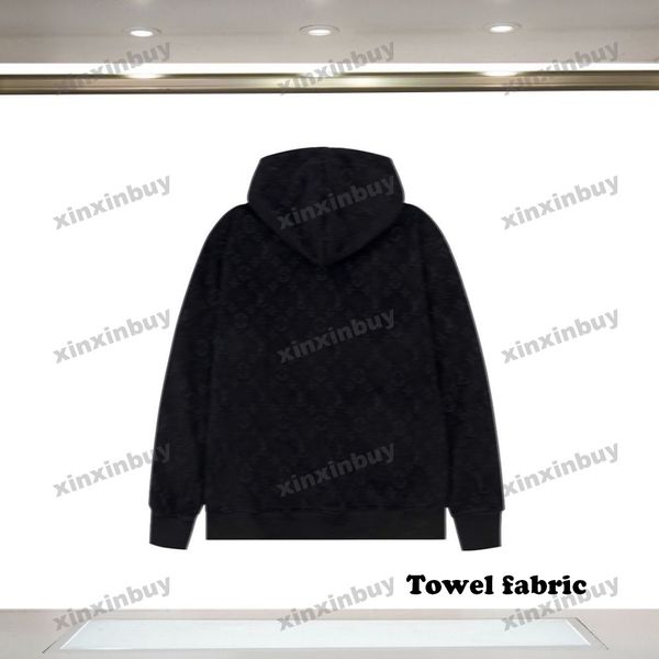 xinxinbuy men designer hoodie sweatshirt 23ss paris letter jacquard towel fabric long sleeve women black white s-2xl, Black;brown
xinxinbuy men designer hoodie sweatshirt 23ss paris letter jacquard towel fabric long sleeve women black white s-2xl, Black;brown